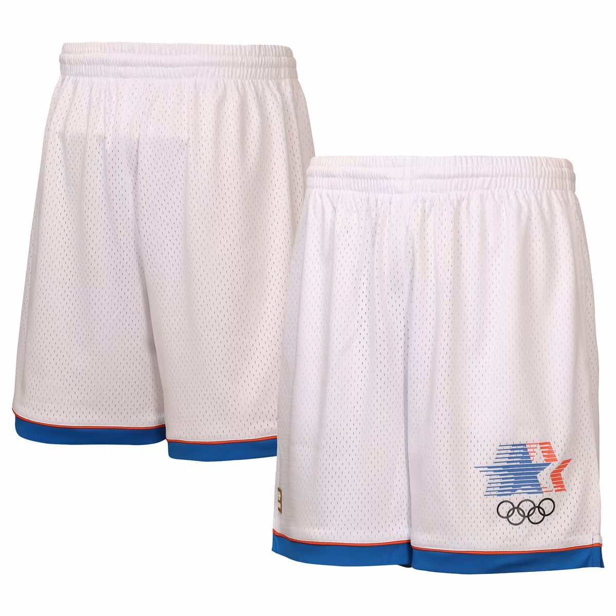 Men's Outerstuff White Los Angeles 1984 Summer Olympics Reversible Shorts 1 Men's Outerstuff White Los Angeles 1984 Summer Olympics Reversible Shorts
