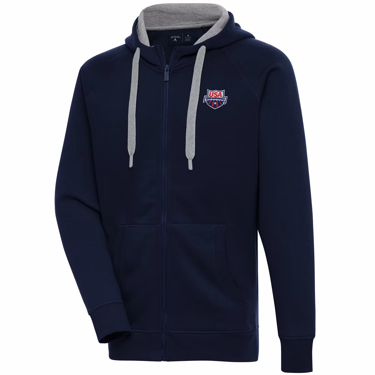 Men's Antigua Navy USA Swimming Victory Full-Zip Hoodie 2 Men's Antigua Navy USA Swimming Victory Full-Zip Hoodie