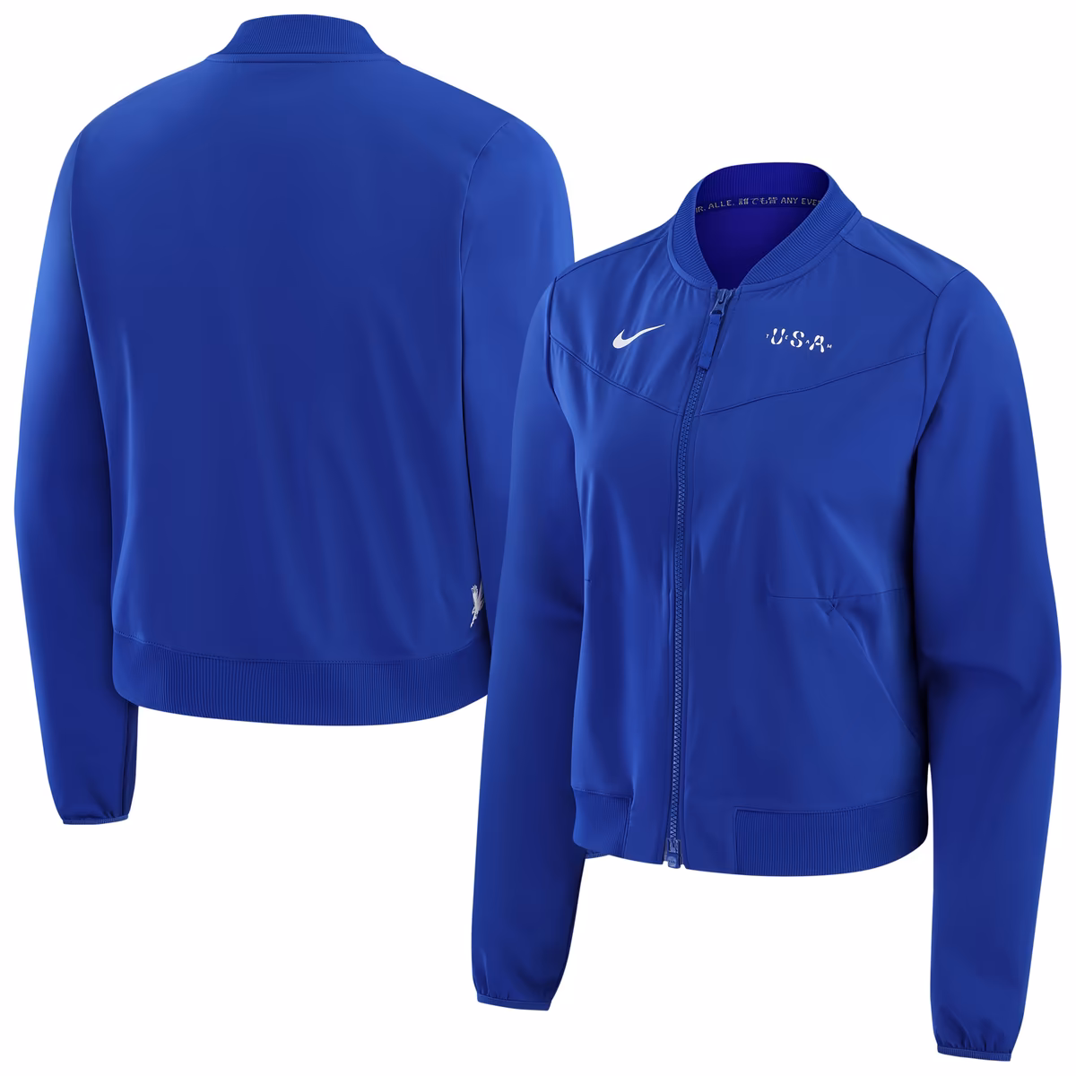 Women's Nike Blue Team USA Bliss Performance Full-Zip Bomber Jacket 3 Women's Nike Blue Team USA Bliss Performance Full-Zip Bomber Jacket