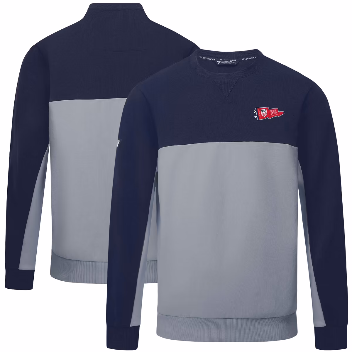 Men's Levelwear Navy USMNT Legacy Rafters Pullover Sweatshirt 17 Men's Levelwear Navy USMNT Legacy Rafters Pullover Sweatshirt