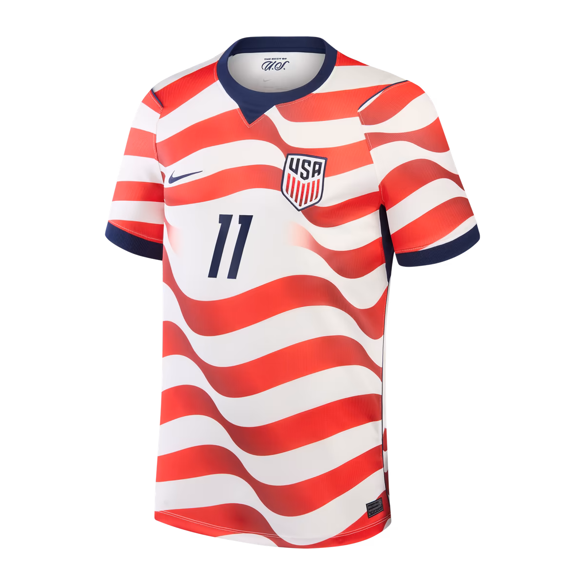 Men's Nike Brenden Aaronson White USMNT 2026 Home Stadium Replica Jersey 2 Men's Nike Brenden Aaronson White USMNT 2026 Home Stadium Replica Jersey