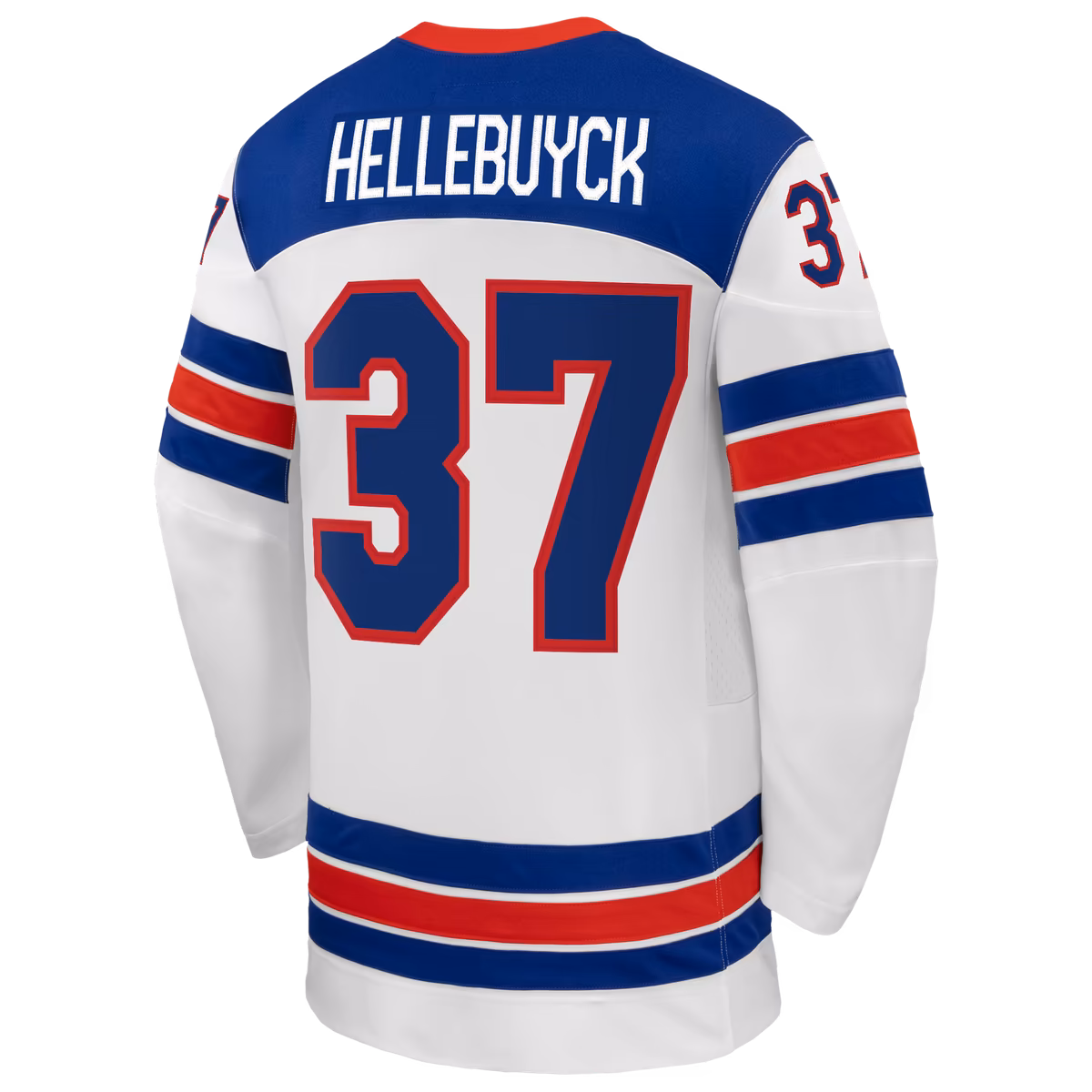 Men's Nike Connor Hellebuyck White US Hockey 2026 Away Replica Jersey 3 Men's Nike Connor Hellebuyck White US Hockey 2026 Away Replica Jersey