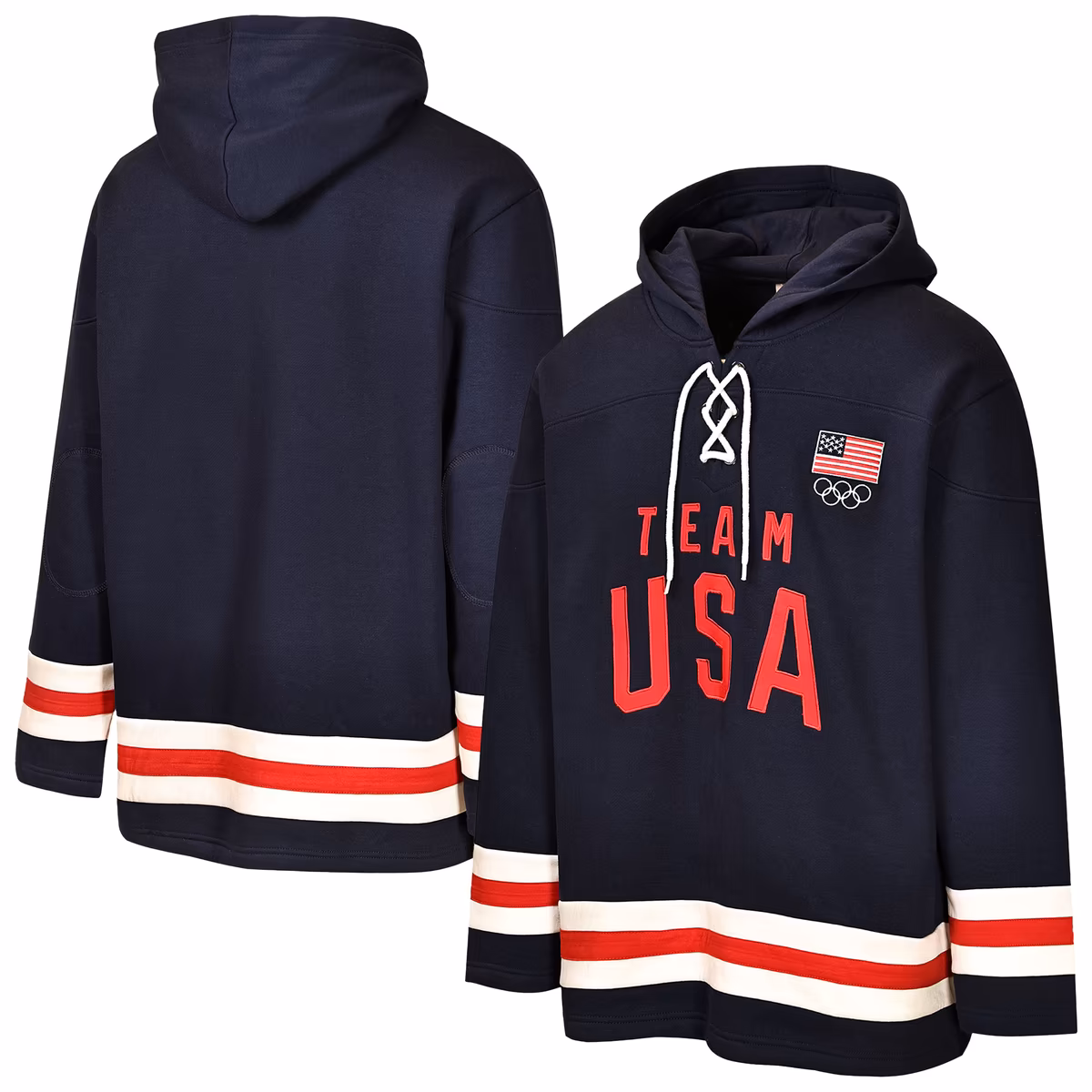 Youth Outerstuff  Navy Team USA Milano Cortina 2026 Winter Olympics Gold Hockey Fleece Hoodie