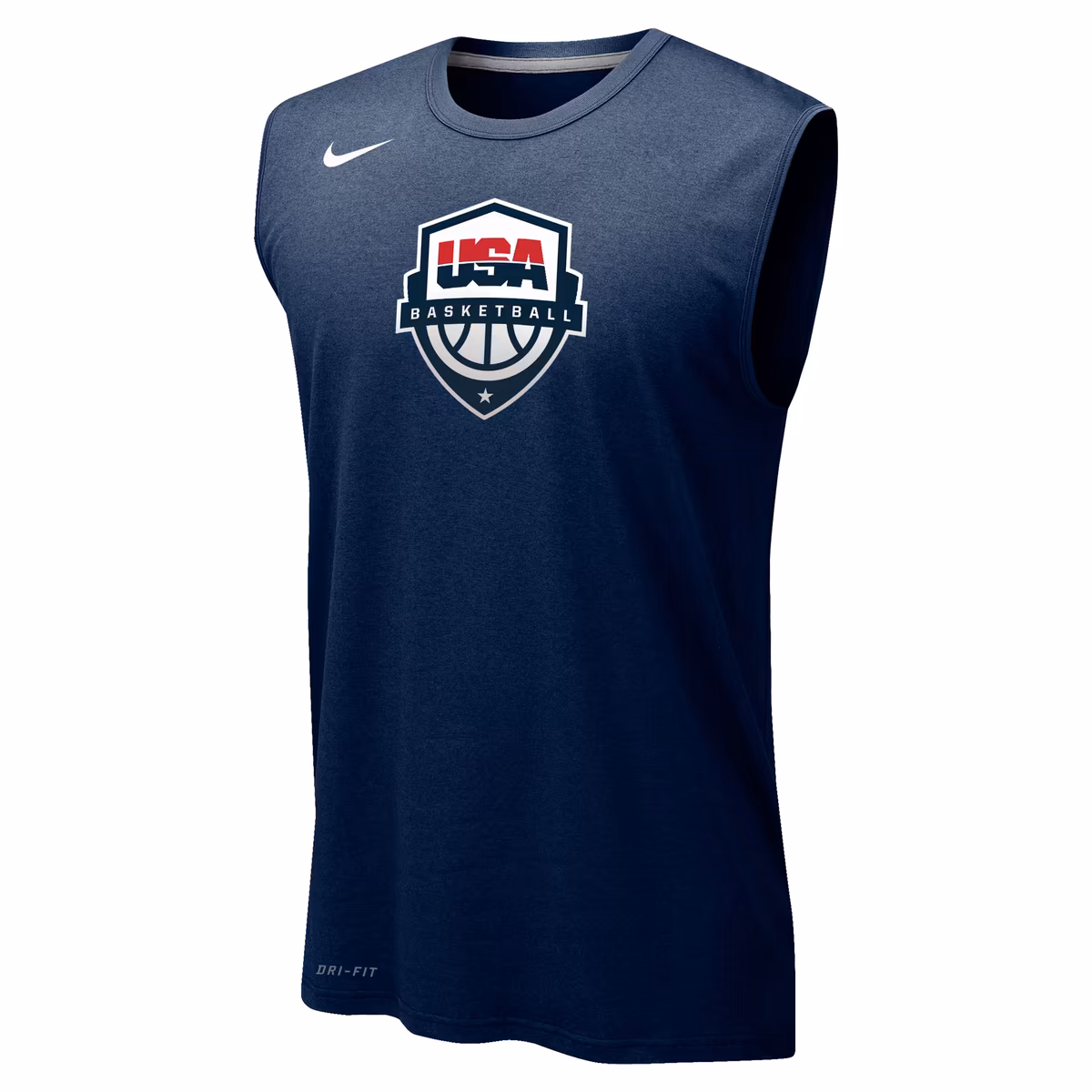 Men's Nike Navy USA Basketball Sleeveless Performance T-Shirt 6 Men's Nike Navy USA Basketball Sleeveless Performance T-Shirt