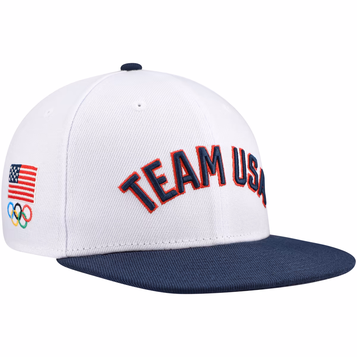 Youth Team USA White Snapback Hat