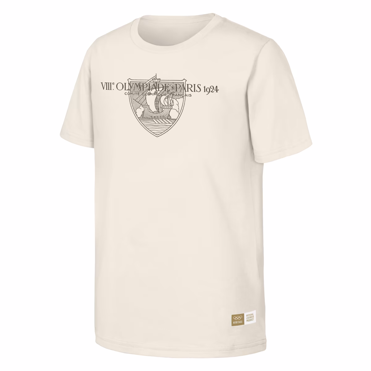 Men's Natural 1924 Paris Games Olympic Heritage T-Shirt 2 Men's Natural 1924 Paris Games Olympic Heritage T-Shirt