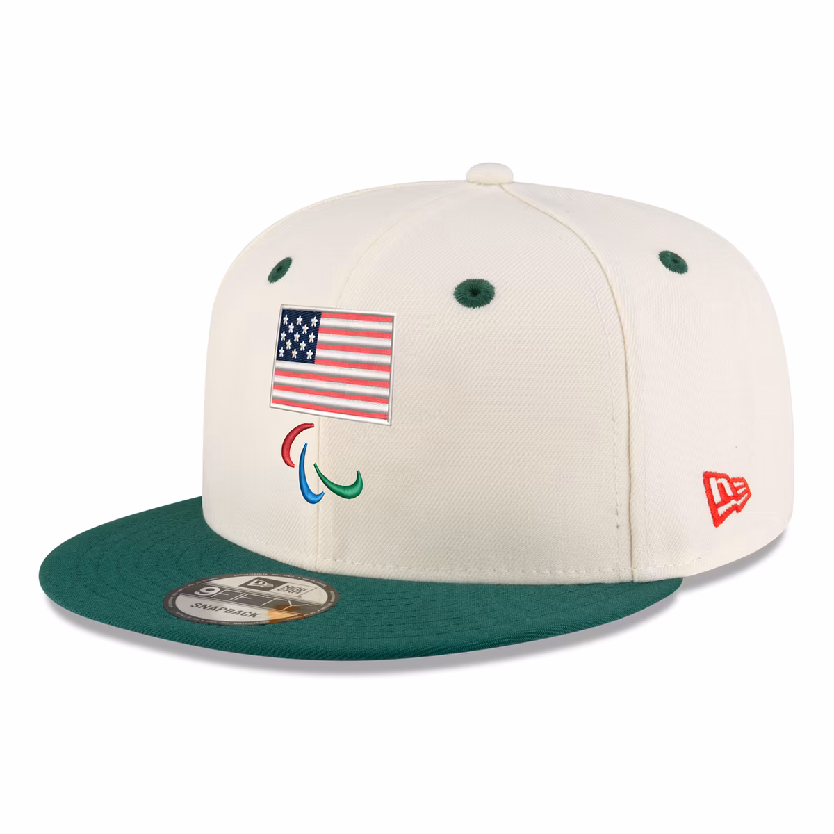 Men's New Era Cream Team USA Paralympics Chrome 9FIFTY Snapback Hat