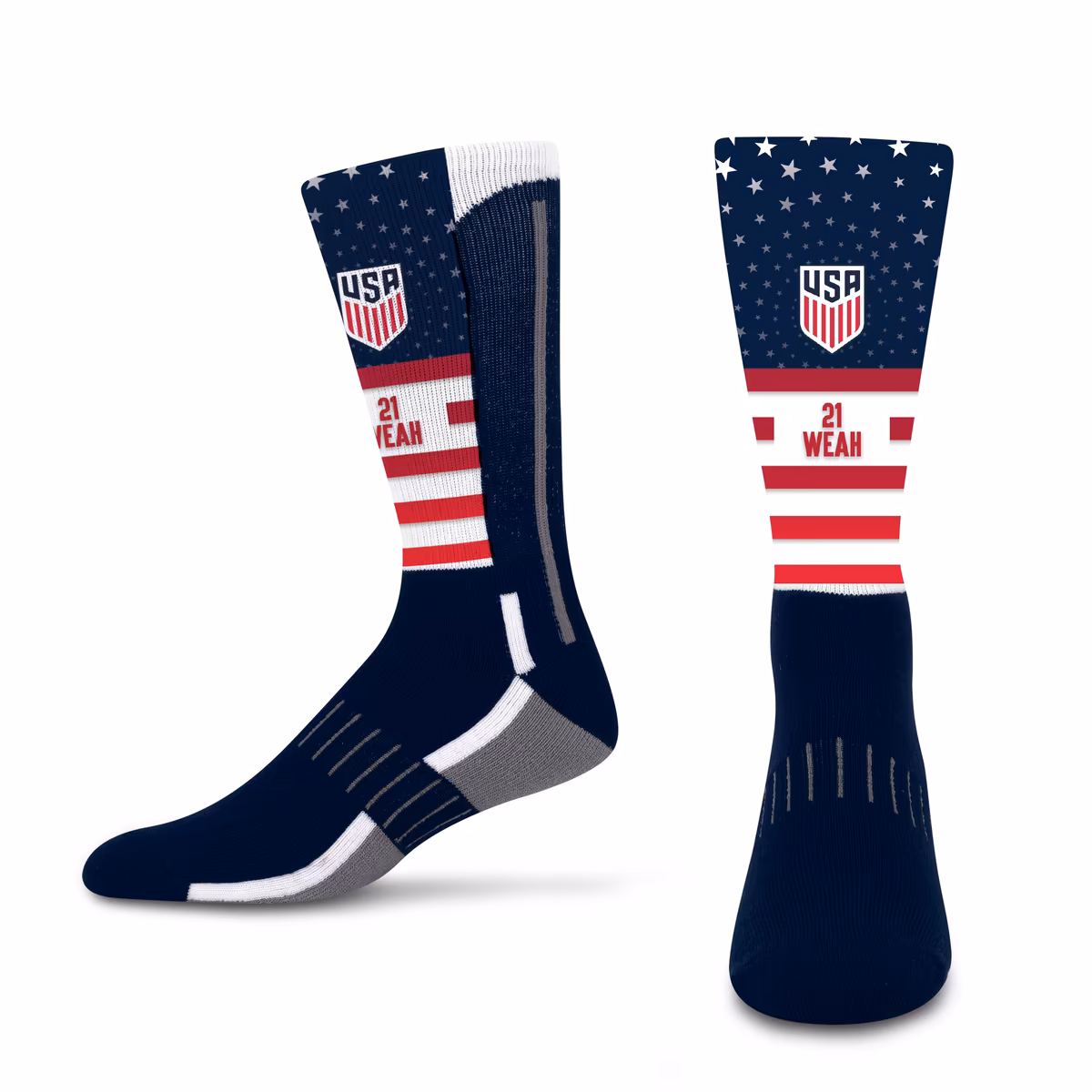 Unisex PRO Compression Timothy Weah USMNT Phenom Player Radial Stars & Stripes Tube Socks 1 Unisex PRO Compression Timothy Weah USMNT Phenom Player Radial Stars & Stripes Tube Socks