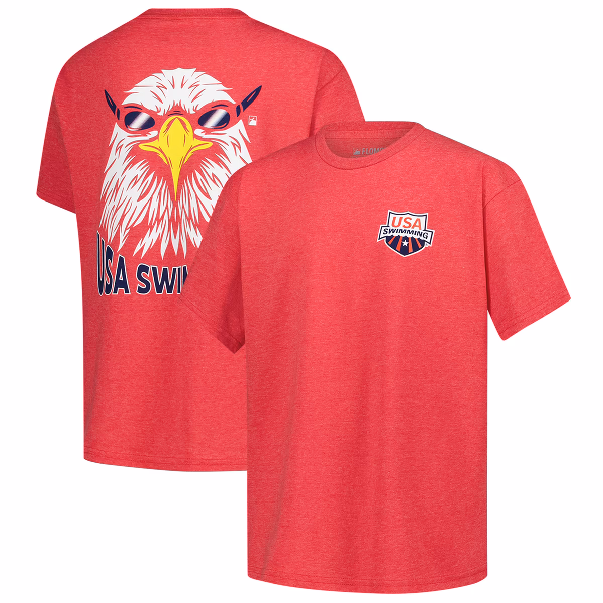 Youth Flomotion Red USA Swimming Team Eagle Eye Splash T-Shirt