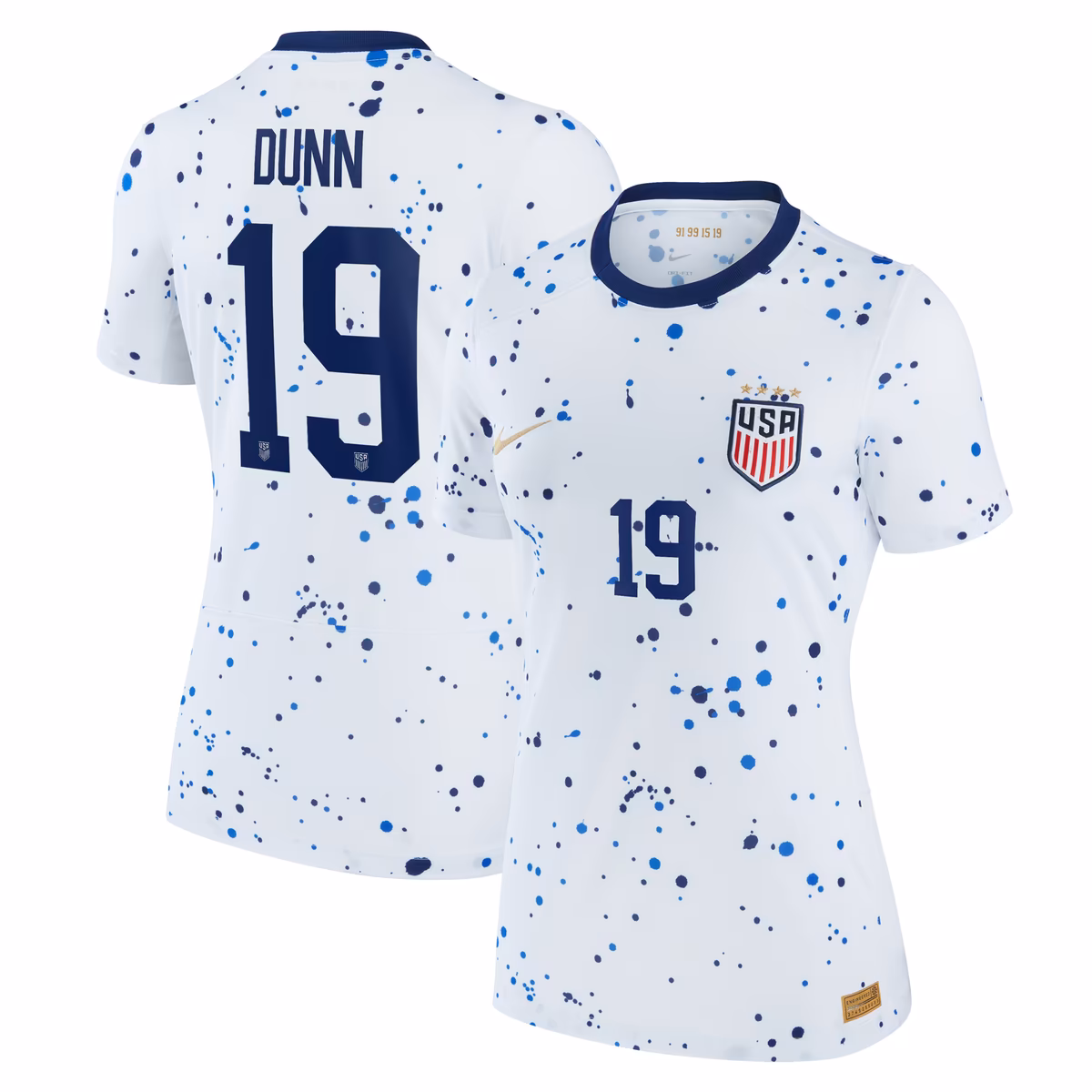 Women's Nike Crystal Dunn White USWNT 2023 Home Replica Jersey 12 Women's Nike Crystal Dunn White USWNT 2023 Home Replica Jersey