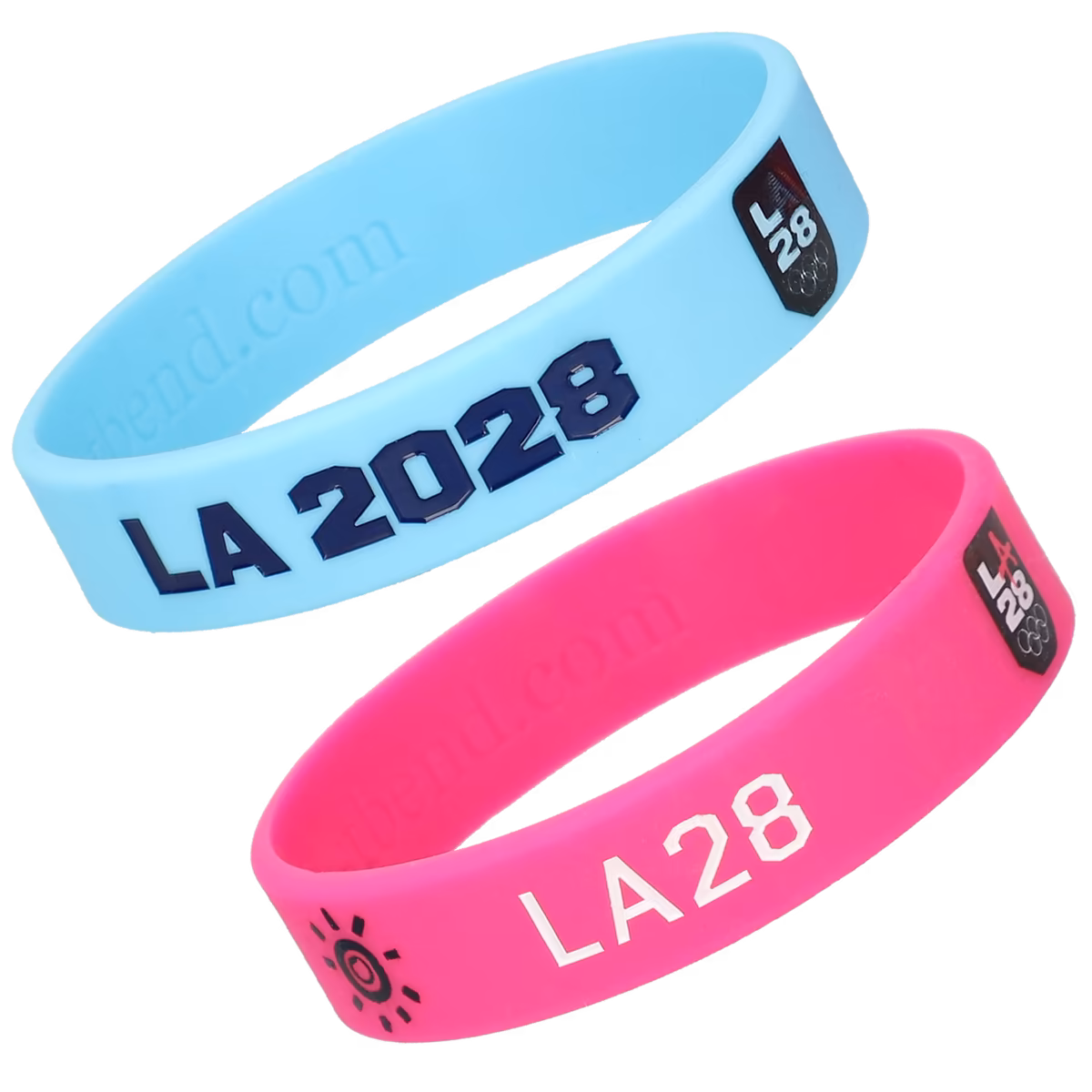 WristBend LA28 Silicone Wristband 2 Pack