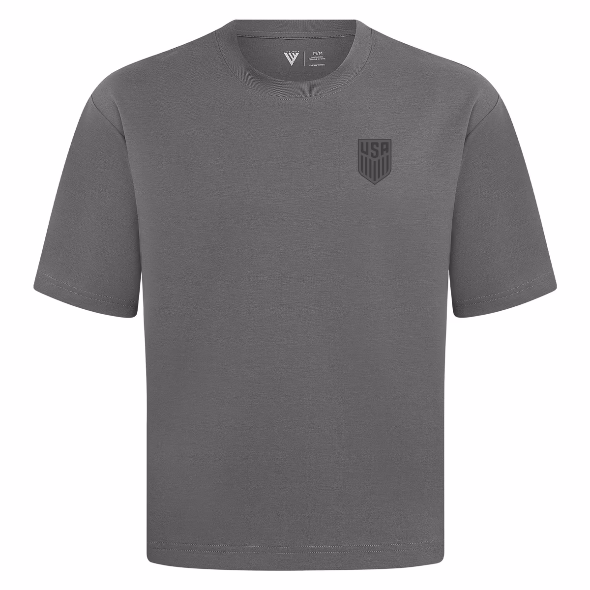Men's Levelwear Gray USMNT Luxe Signature T-Shirt 3 Men's Levelwear Gray USMNT Luxe Signature T-Shirt