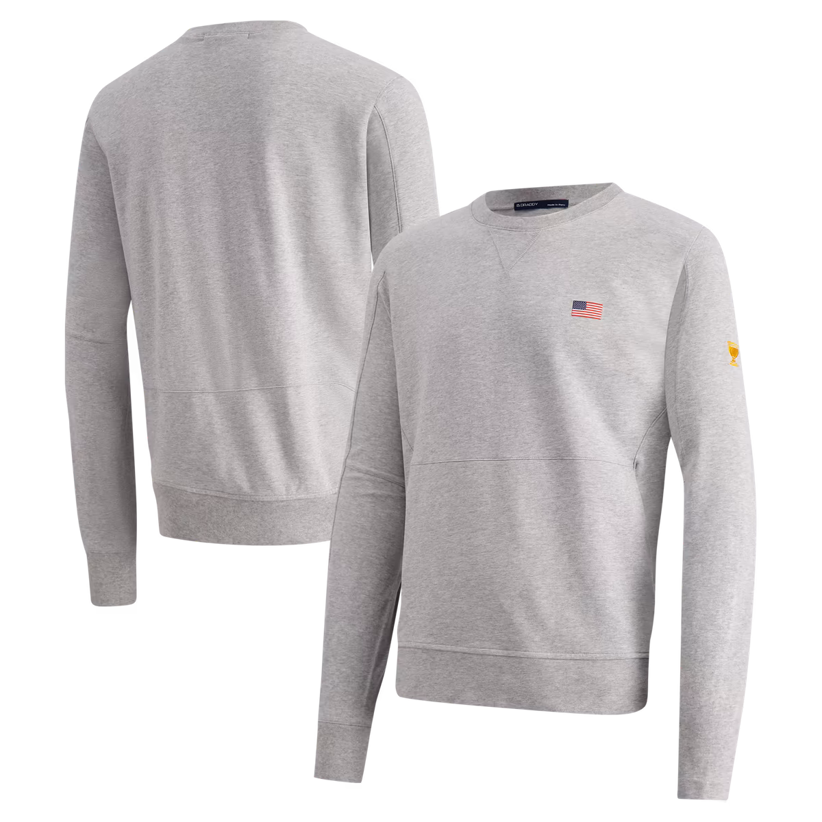 Men's B. Draddy Heather Gray Team USA 2026 Presidents Cup Russ Sweatshirt 6 Men's B. Draddy Heather Gray Team USA 2026 Presidents Cup Russ Sweatshirt