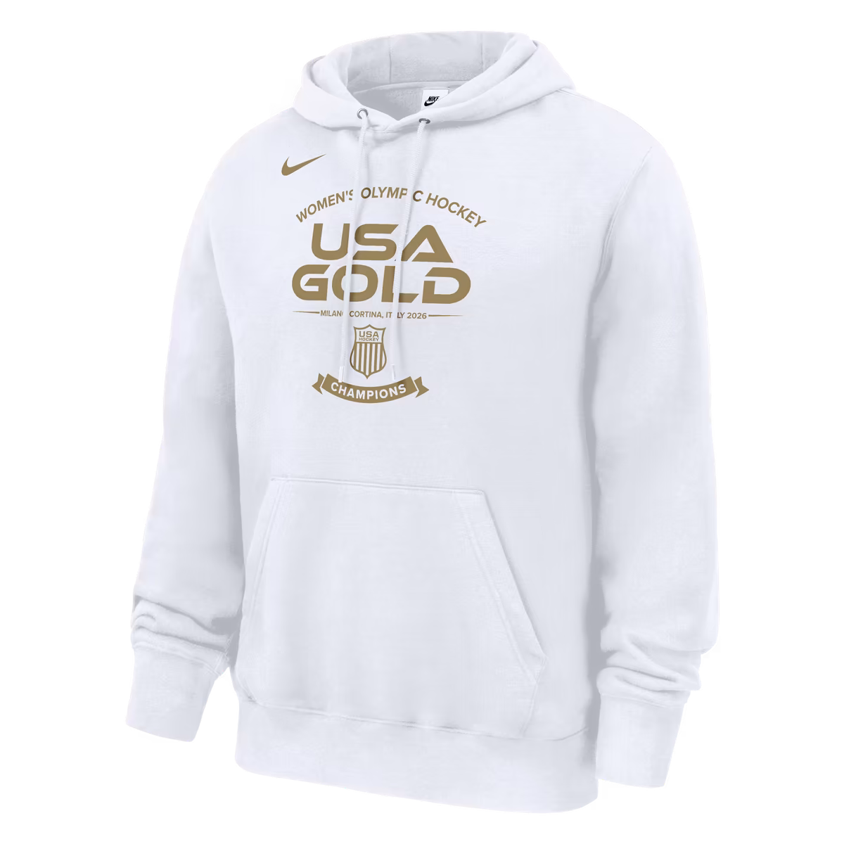 Unisex Nike White Women's USA Hockey 2026 Winter Olympics Gold Medal Fleece Hoodie 7 Unisex Nike White Women's USA Hockey 2026 Winter Olympics Gold Medal Fleece Hoodie