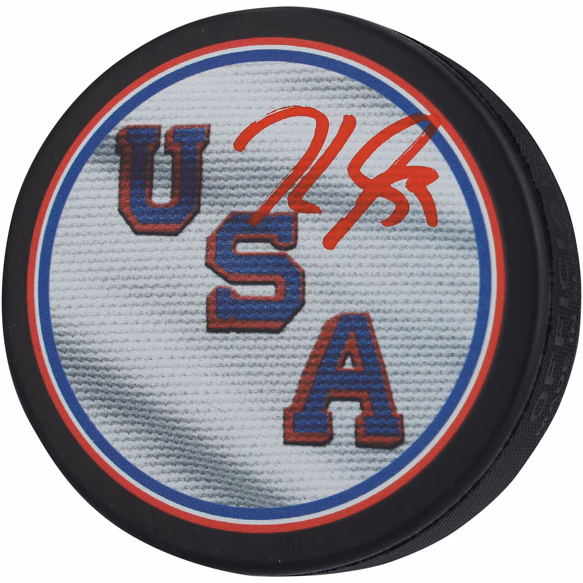 Jake Guentzel Team USA Autographed 2026 Winter Olympics Hockey Puck 6 Jake Guentzel Team USA Autographed 2026 Winter Olympics Hockey Puck