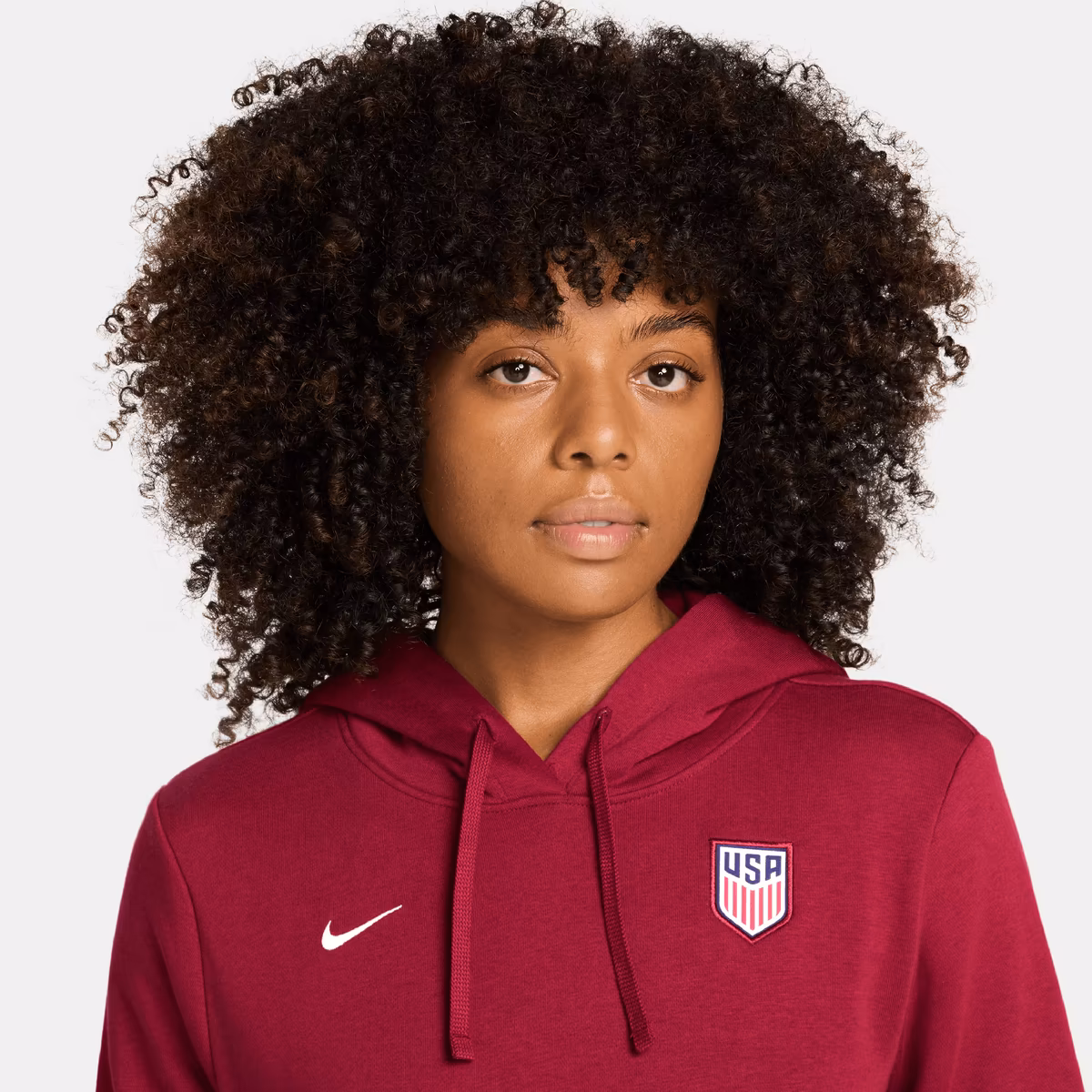 Women's Nike Red USMNT Club Fleece Hoodie 3 Women's Nike Red USMNT Club Fleece Hoodie