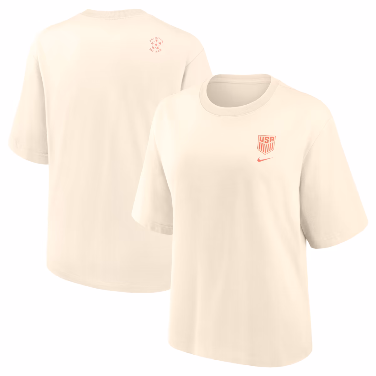 Women's Nike Cream USMNT Earth T-Shirt