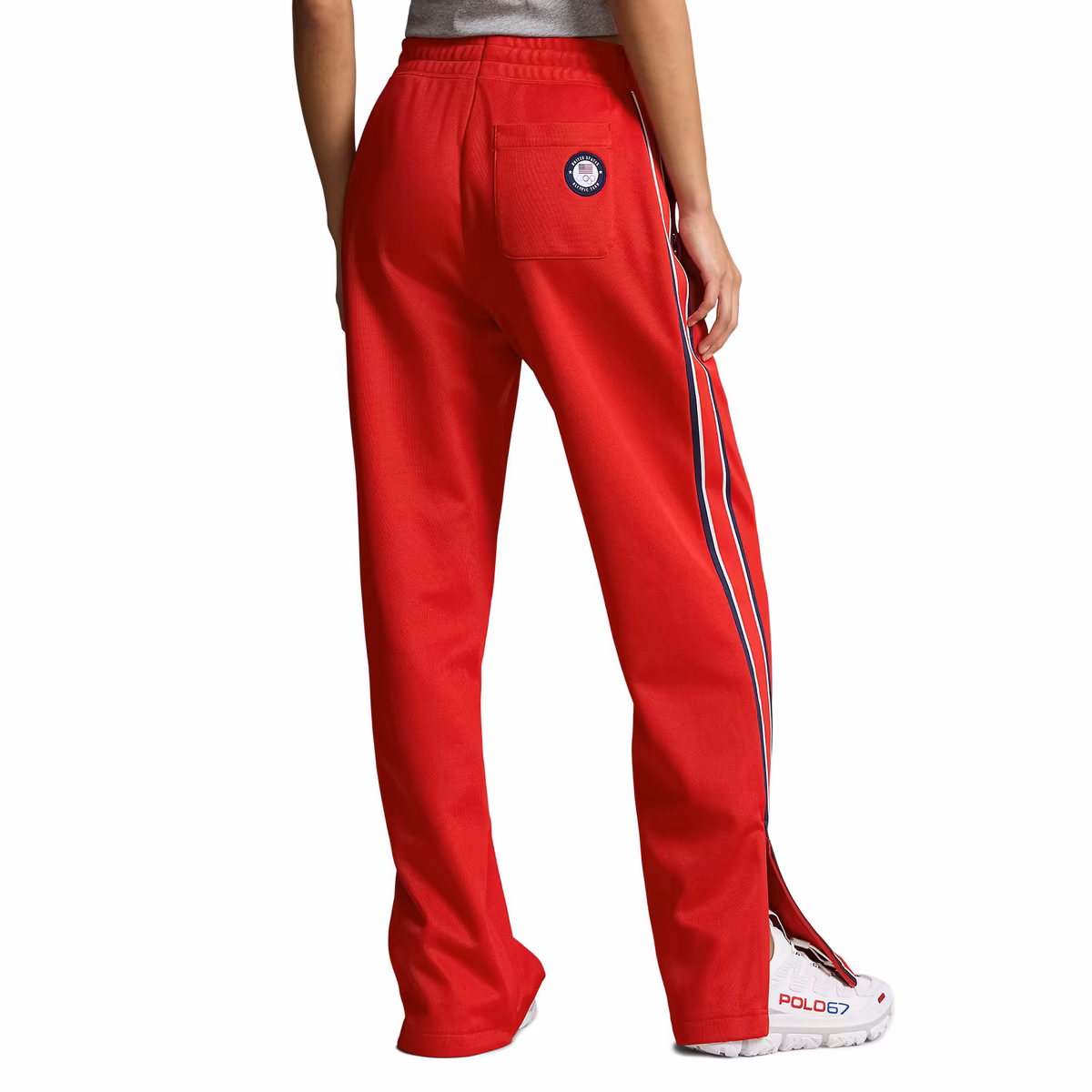 Women's Polo Ralph Lauren Red Team USA 2024 Summer Olympics Villagewear Track Pants
