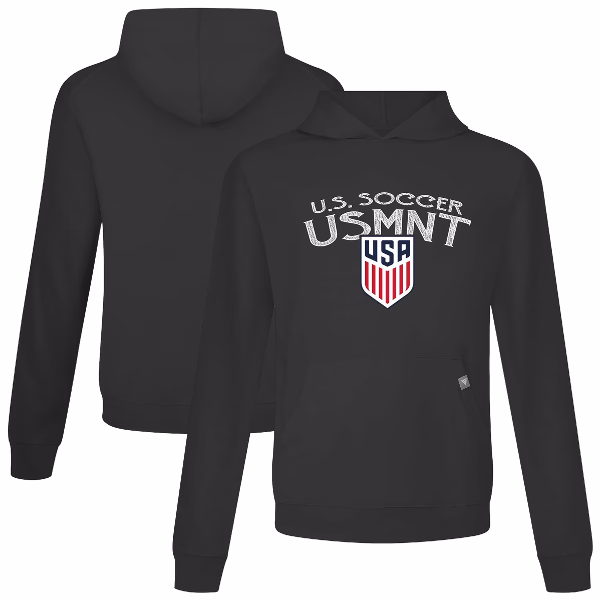 Men's Levelwear Black USMNT Relay Mission Pullover Hoodie