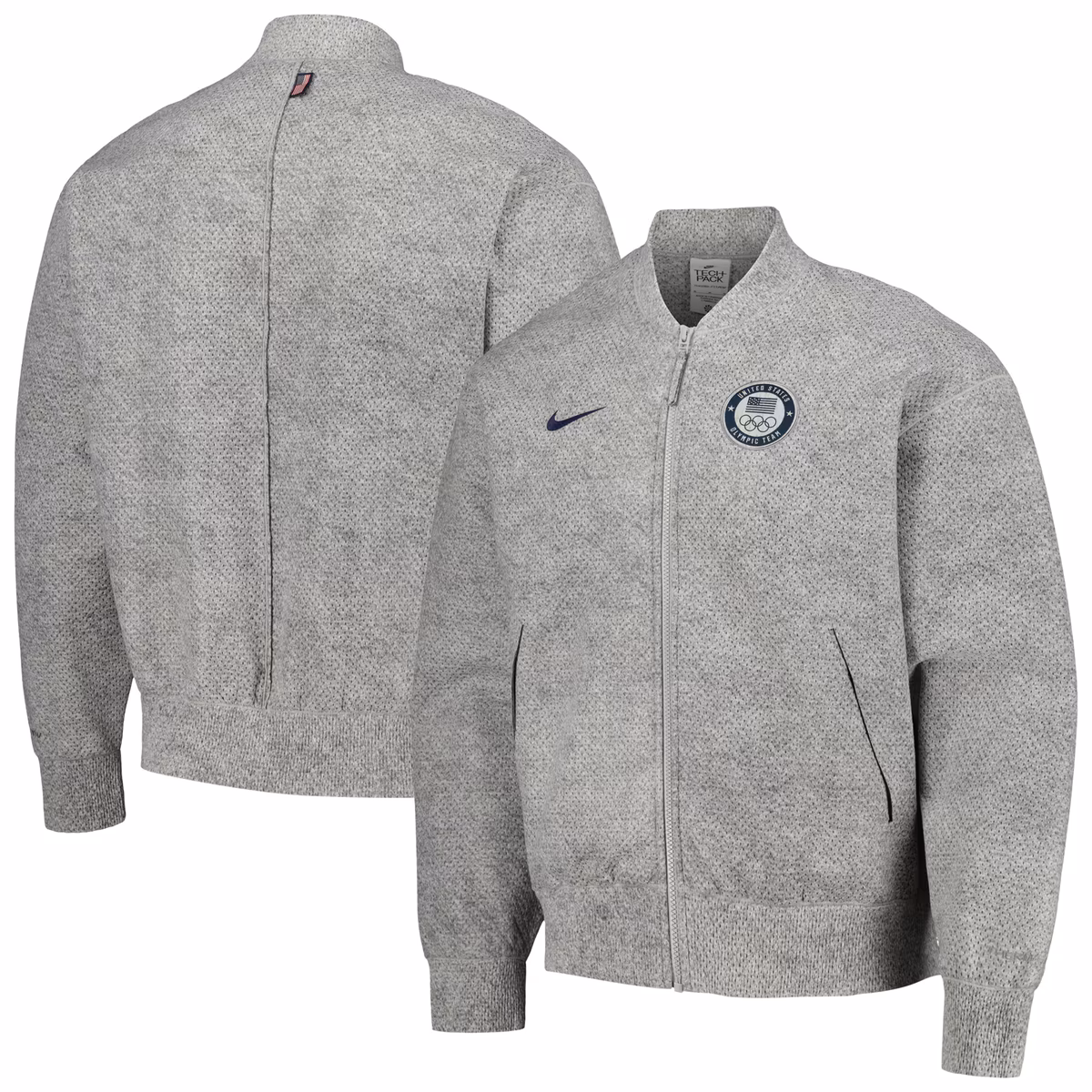 Men's Nike Gray Team USA 2024 Summer Olympics Media Day Look Full-Zip Jacket 1 Men's Nike Gray Team USA 2024 Summer Olympics Media Day Look Full-Zip Jacket