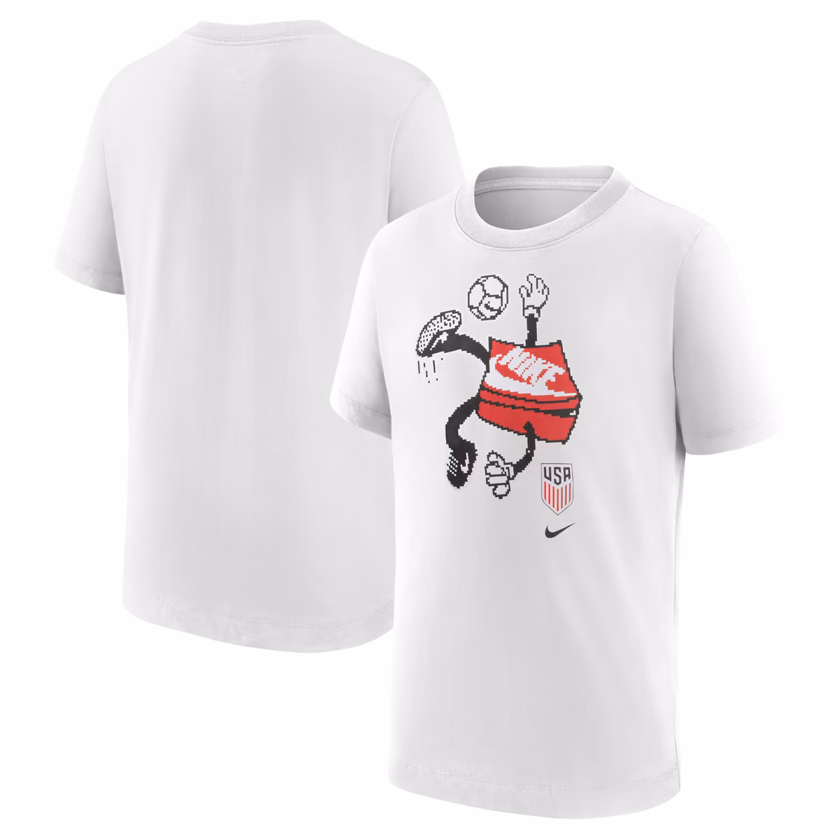 Youth Nike White USMNT Character T-Shirt