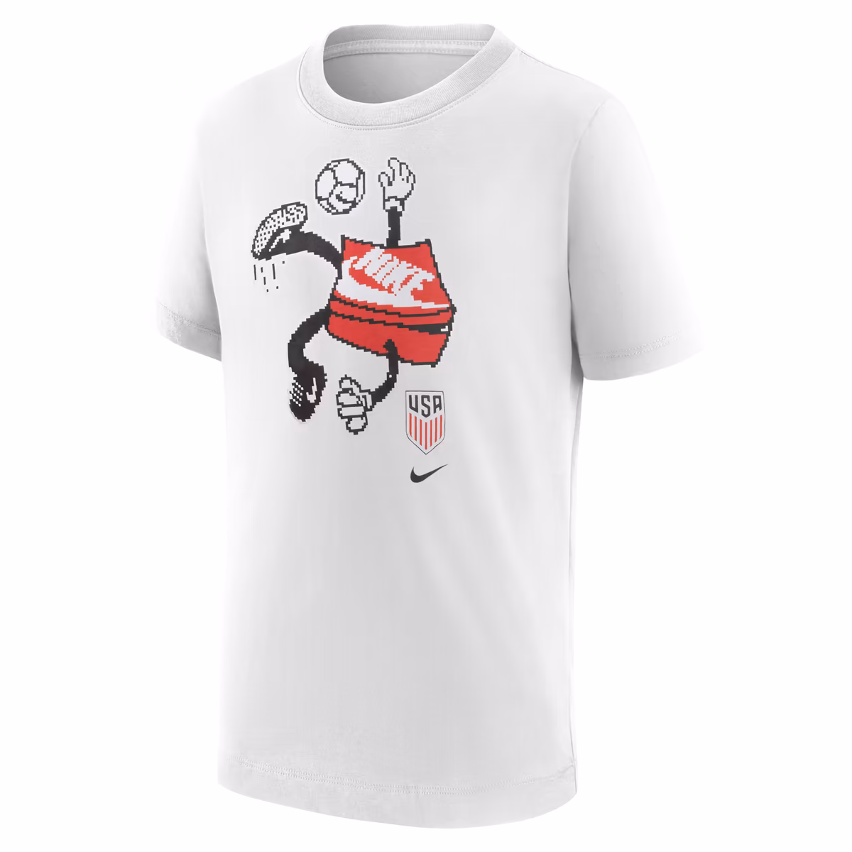 Youth Nike White USMNT Character T-Shirt