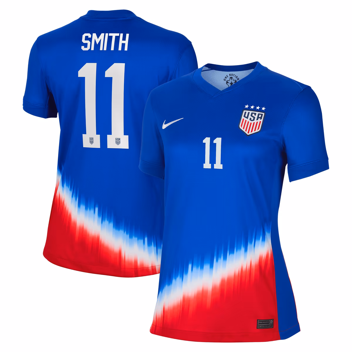 Women's Nike Sophia Smith Royal USWNT 2024 Away Stadium Replica Player Jersey