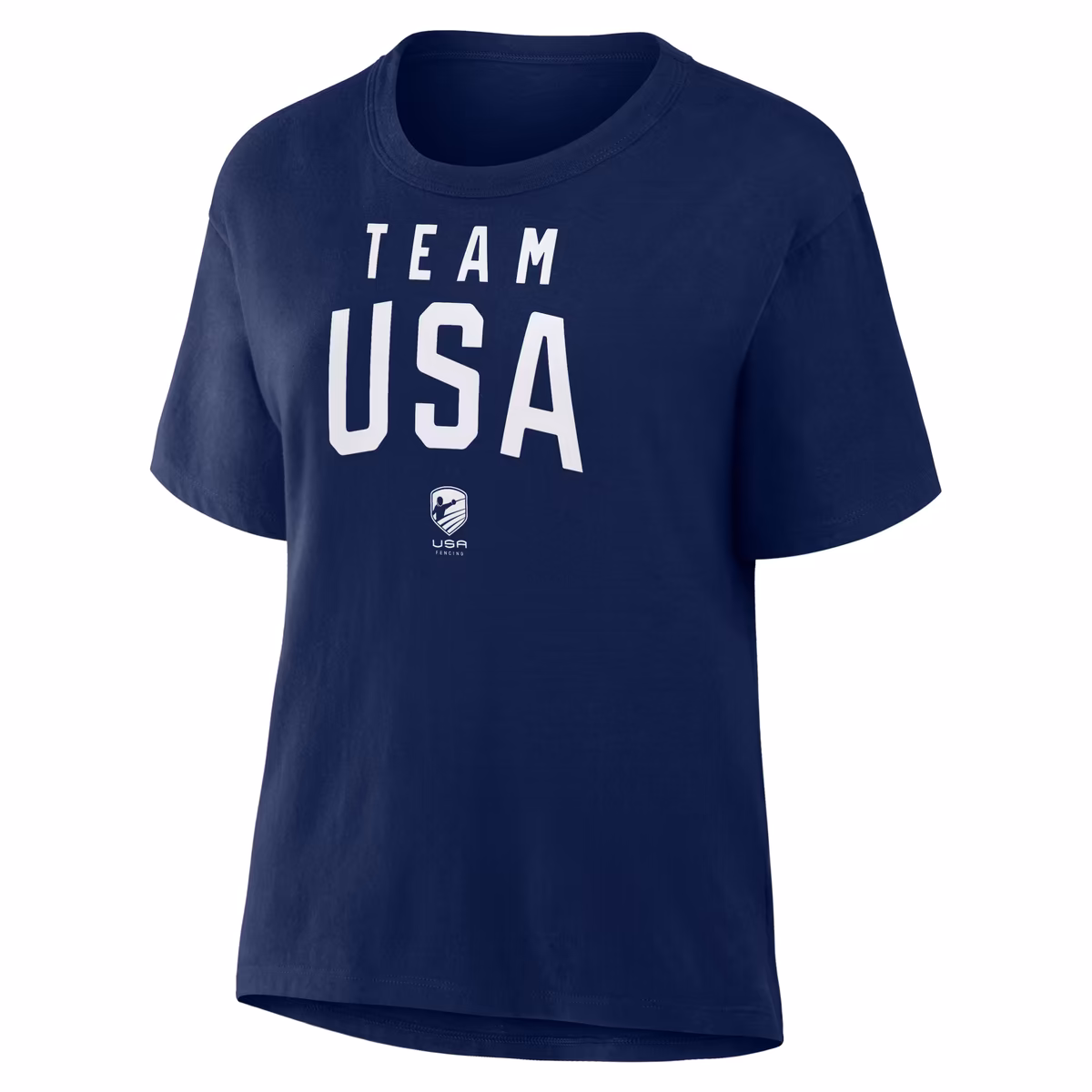 Women's Navy Team USA Summer Games Fencing T-Shirt 3 Women's Navy Team USA Summer Games Fencing T-Shirt