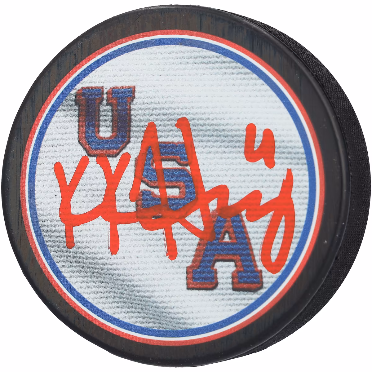 Caroline Harvey Team USA Autographed 2026 Winter Olympics Hockey Puck 4 Caroline Harvey Team USA Autographed 2026 Winter Olympics Hockey Puck