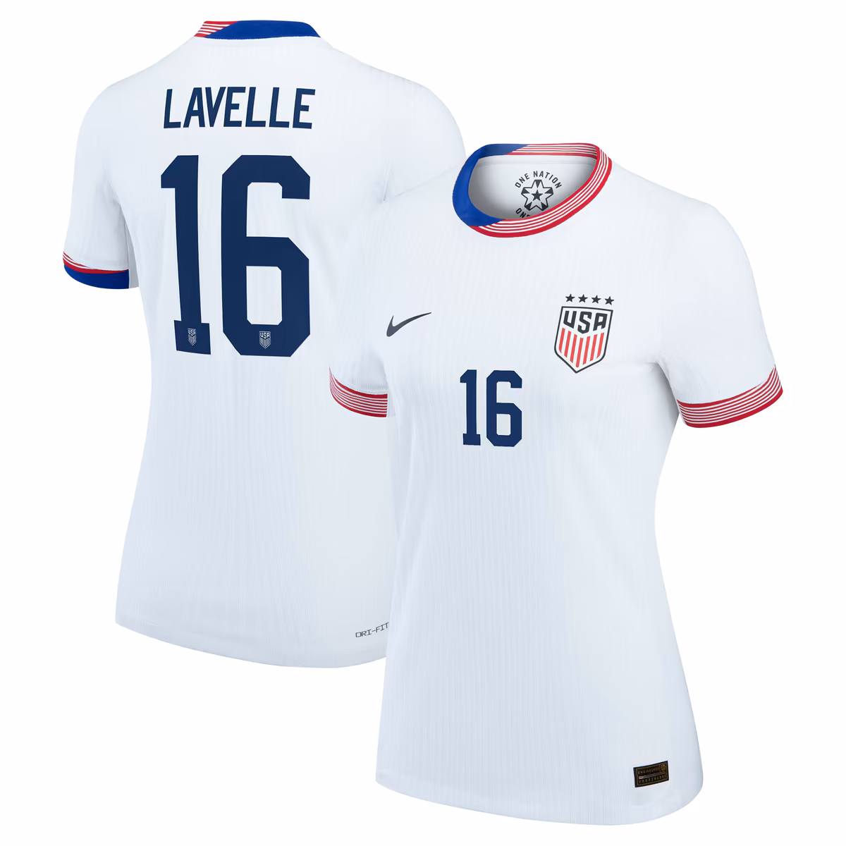 Women's Nike Rose Lavelle White USWNT 2024 Home Match Authentic Player Jersey