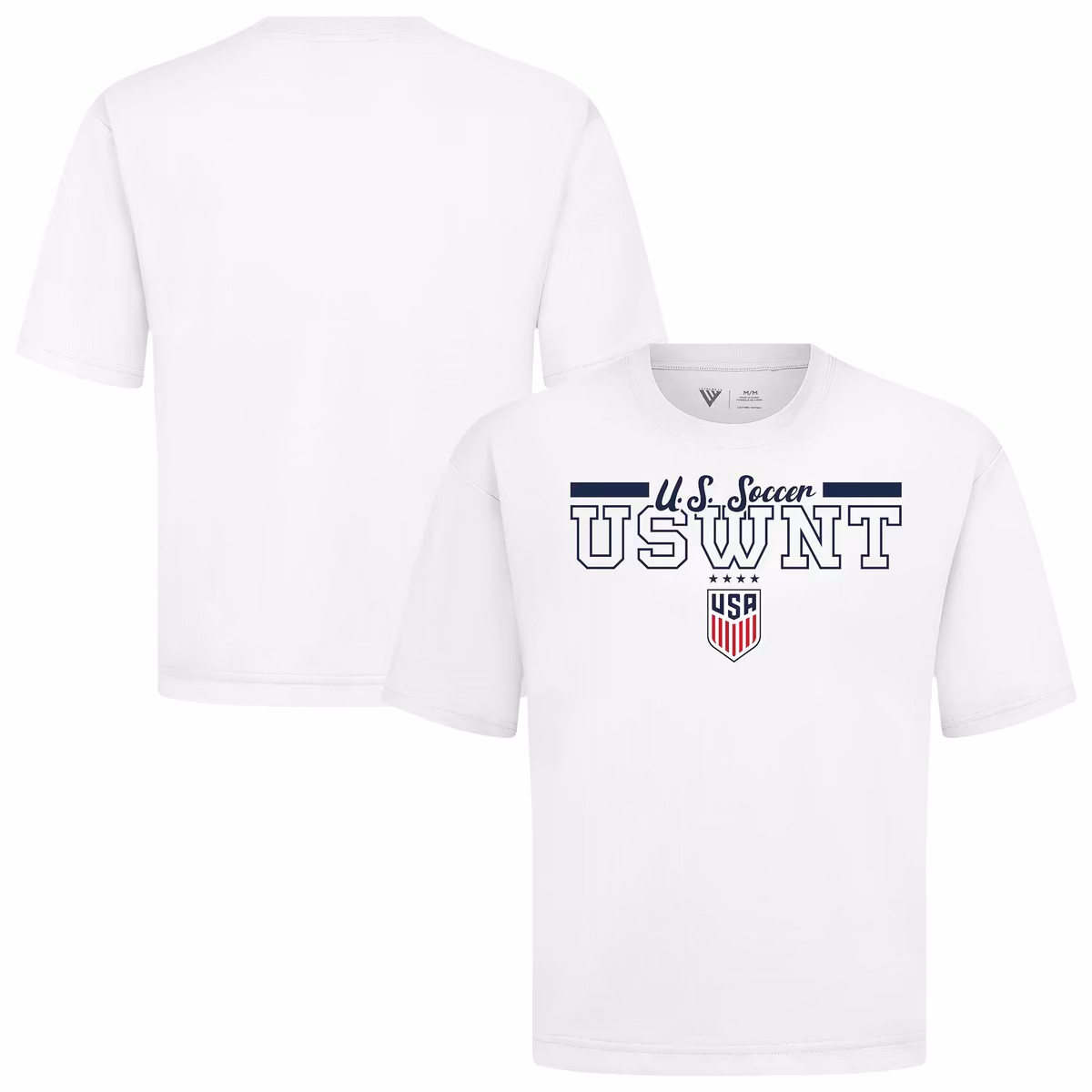 Men's Levelwear White USWNT Vanguard Luxe Signature T-Shirt 1 Men's Levelwear White USWNT Vanguard Luxe Signature T-Shirt