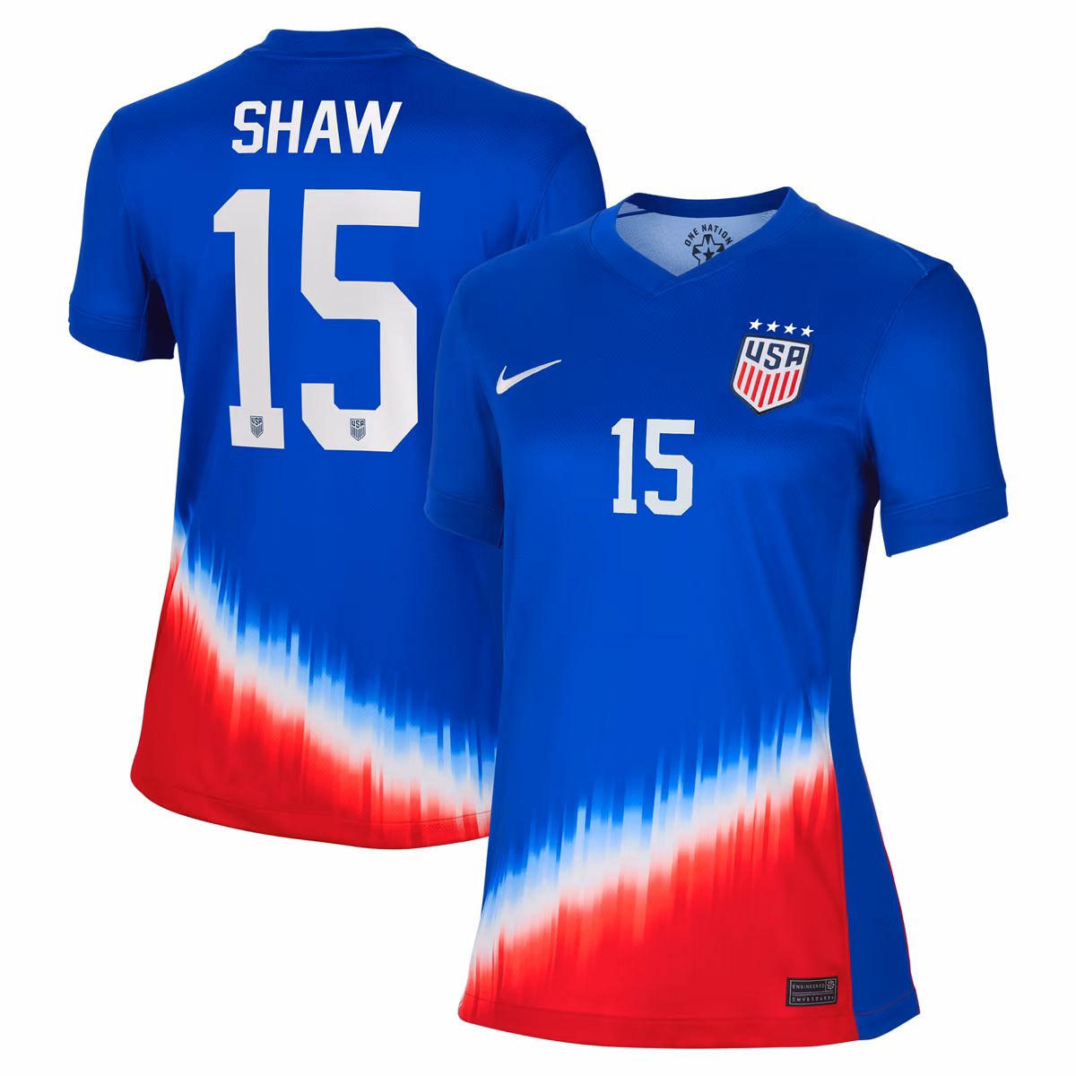 Women's Nike Jaedyn Shaw Royal USWNT 2024 Away Replica Jersey