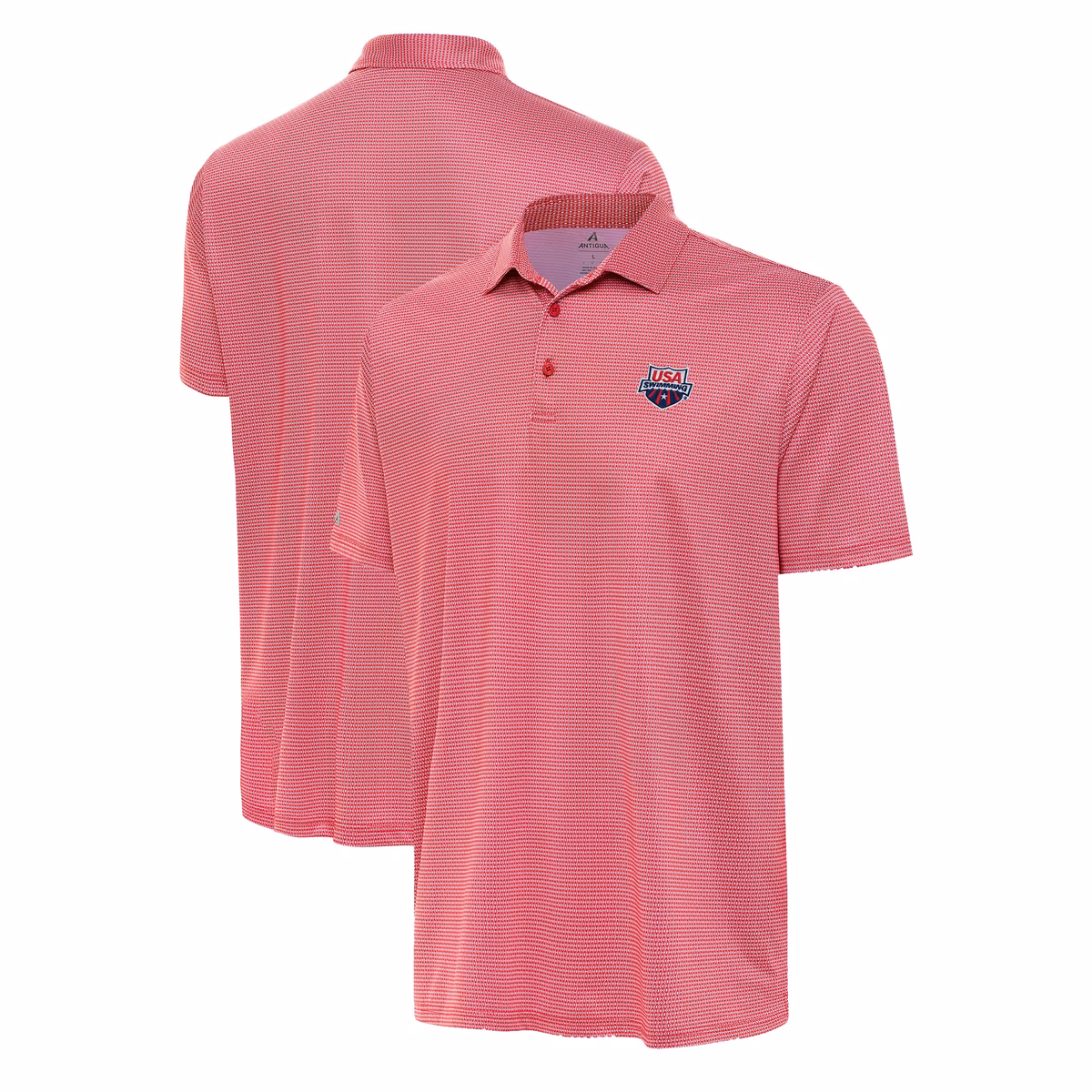 Men's Antigua White USA Swimming Rings Polo 6 Men's Antigua White USA Swimming Rings Polo