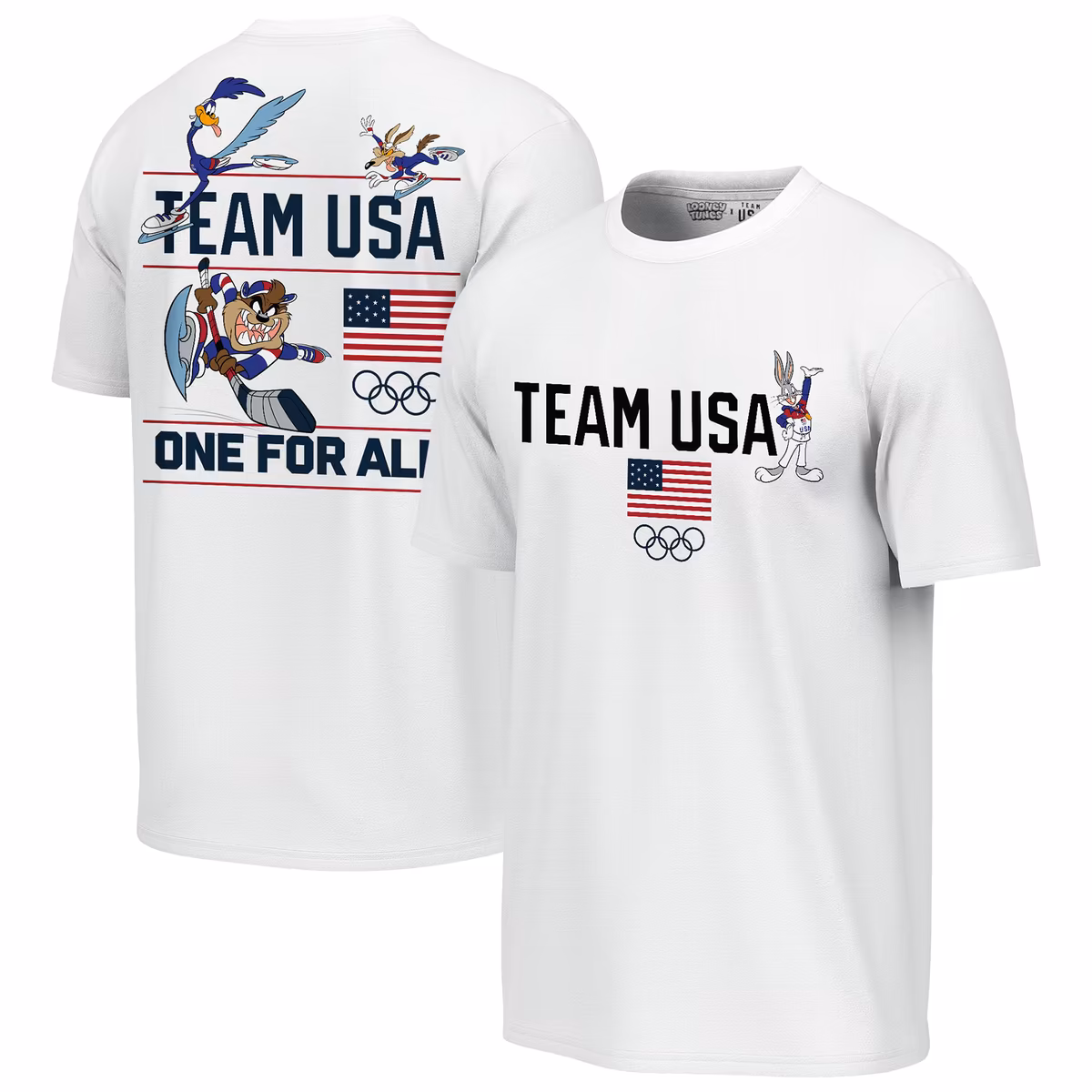 Men's Outerstuff White Team USA x Looney Tunes Skate Rush T-Shirt 9 Men's Outerstuff White Team USA x Looney Tunes Skate Rush T-Shirt