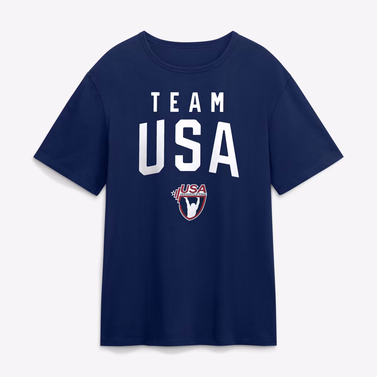 Men's Navy Team USA Summer Games Weightlifting T-Shirt 1 Men's Navy Team USA Summer Games Weightlifting T-Shirt