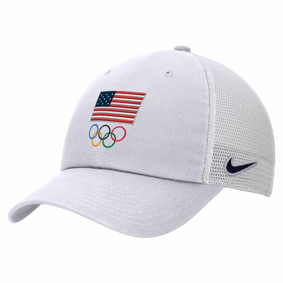 Men's Nike White LA28 Summer Olympics Club Trucker Adjustable Hat