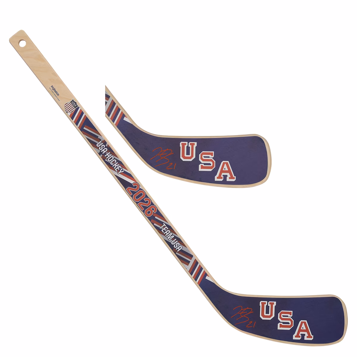 Hilary Knight Team USA Autographed 2026 Winter Olympics Mini Wood Stick 1 Hilary Knight Team USA Autographed 2026 Winter Olympics Mini Wood Stick
