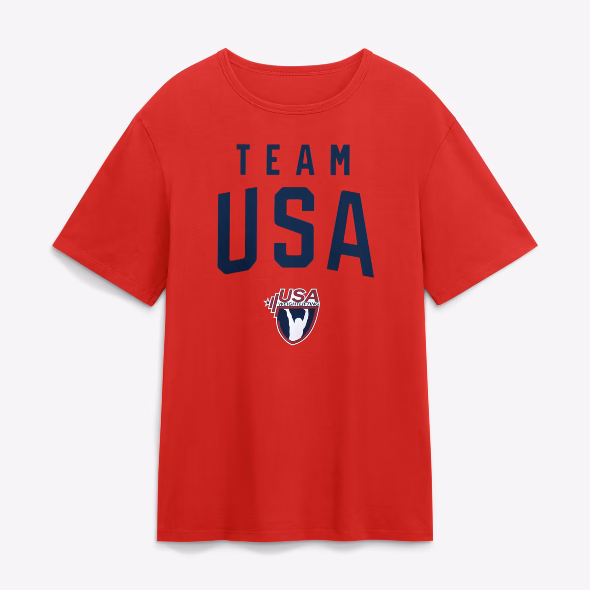 Men's Red Team USA Summer Games Weightlifting T-Shirt