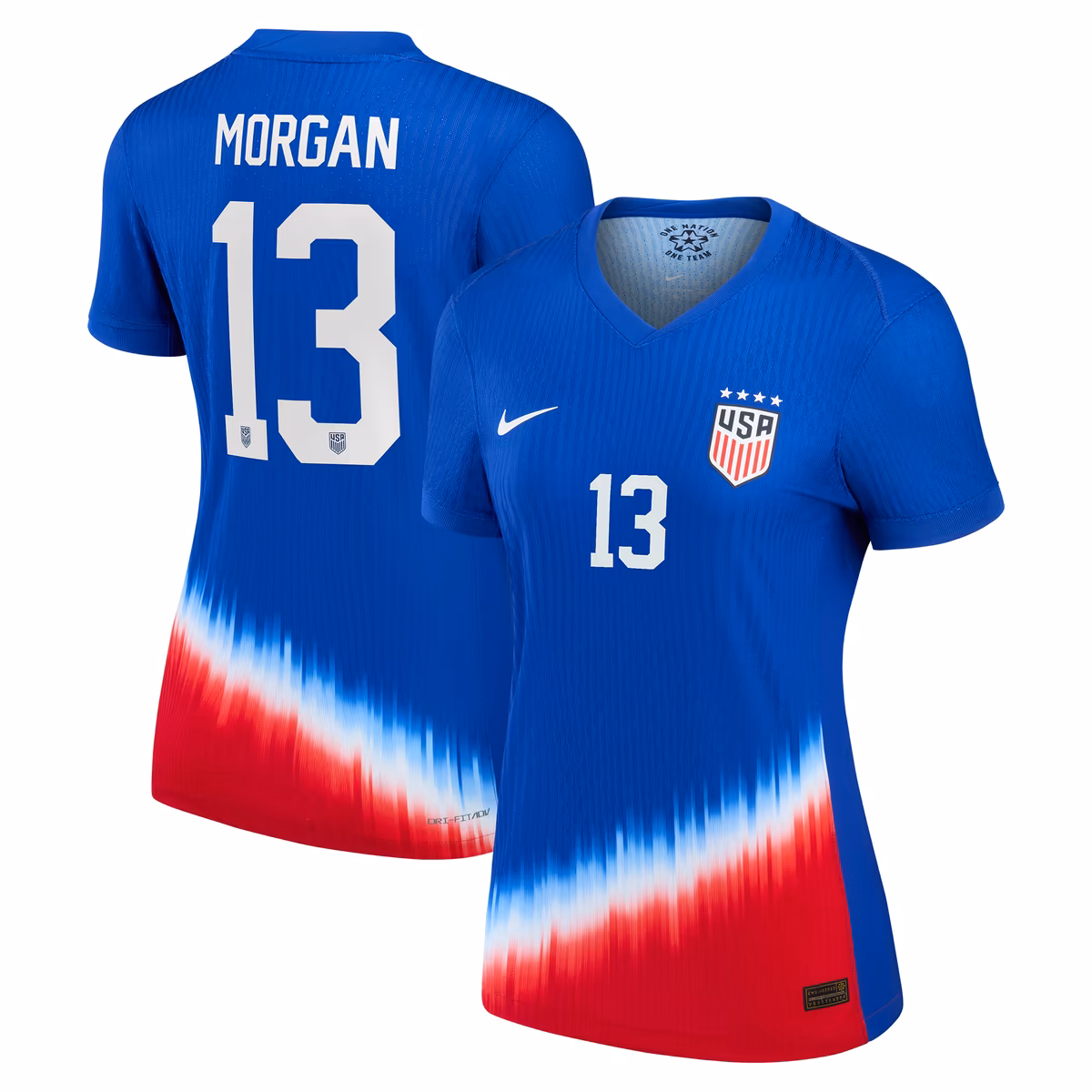 Women's Nike Alex Morgan Royal USWNT 2024 Away Match Authentic Player Jersey