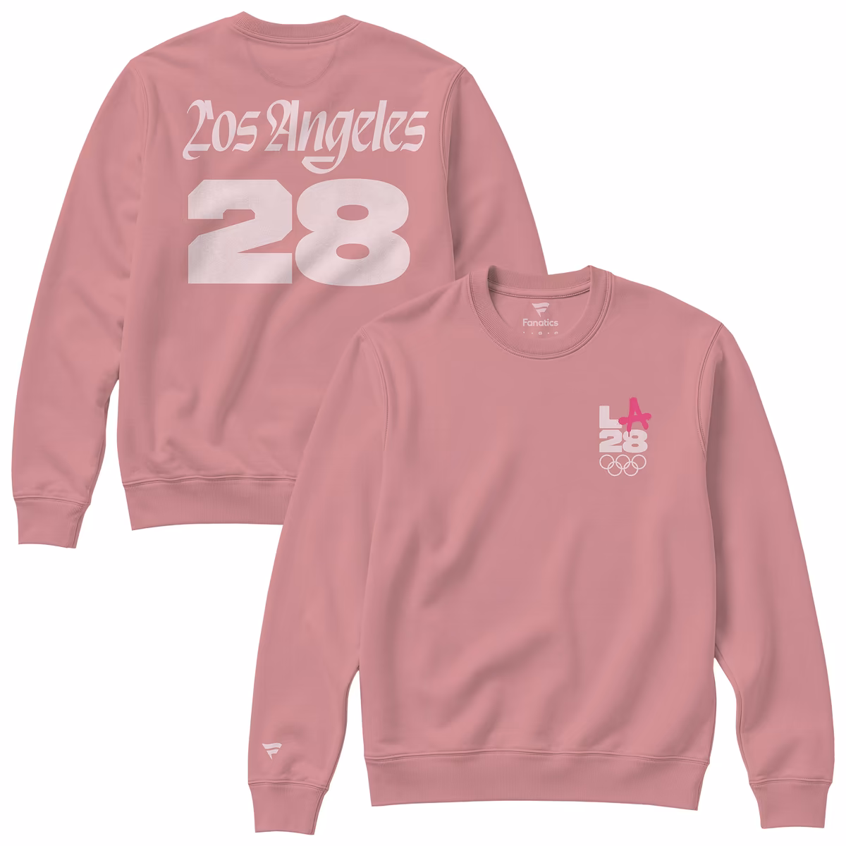 Unisex Fanatics Light Pink LA28 Summer Olympics Superbloom Color Bar Sweatshirt