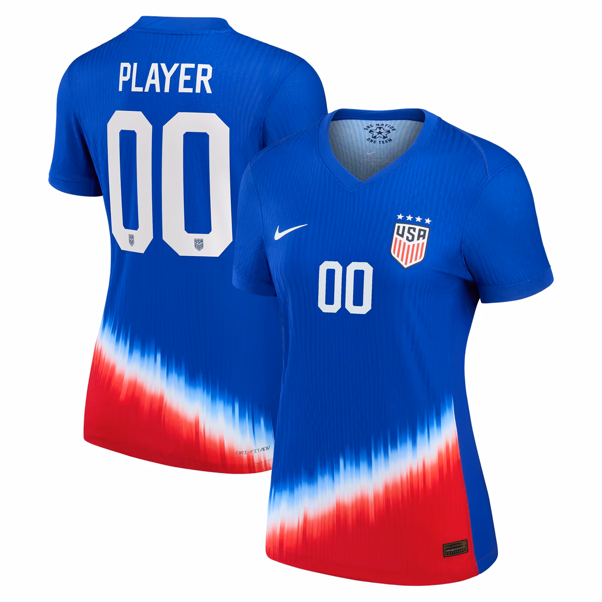 Women's Nike  Royal USWNT 2024 Away Match Authentic Pick-A-Player Jersey