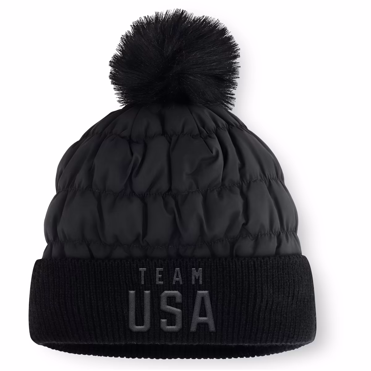 Women's Fanatics  Black Team USA Summit Pongee Beanie