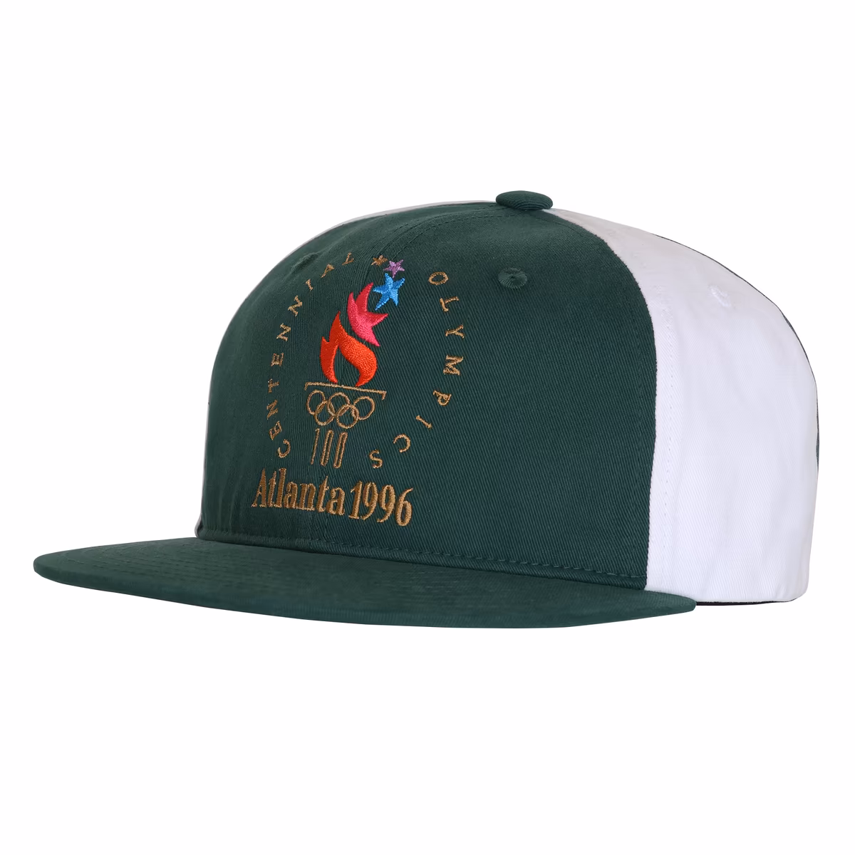 Men's Outerstuff Green/White Atlanta 1996 Summer Olympics Snapback Hat
