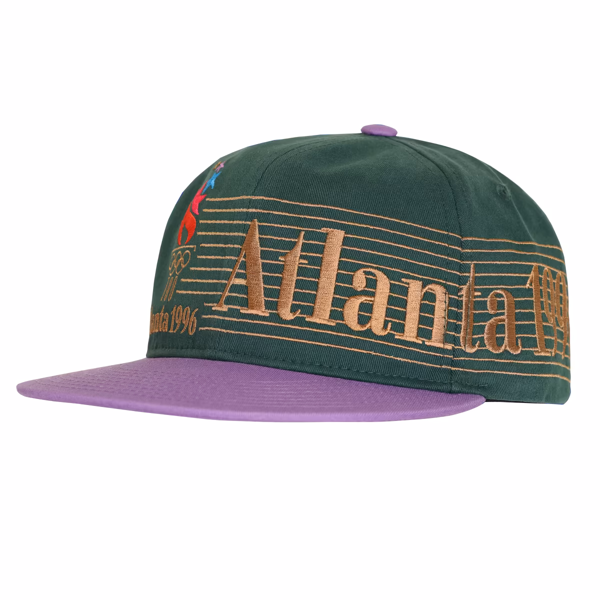Men's Outerstuff Green/Light Purple Atlanta 1996 Summer Olympics Snapback Hat