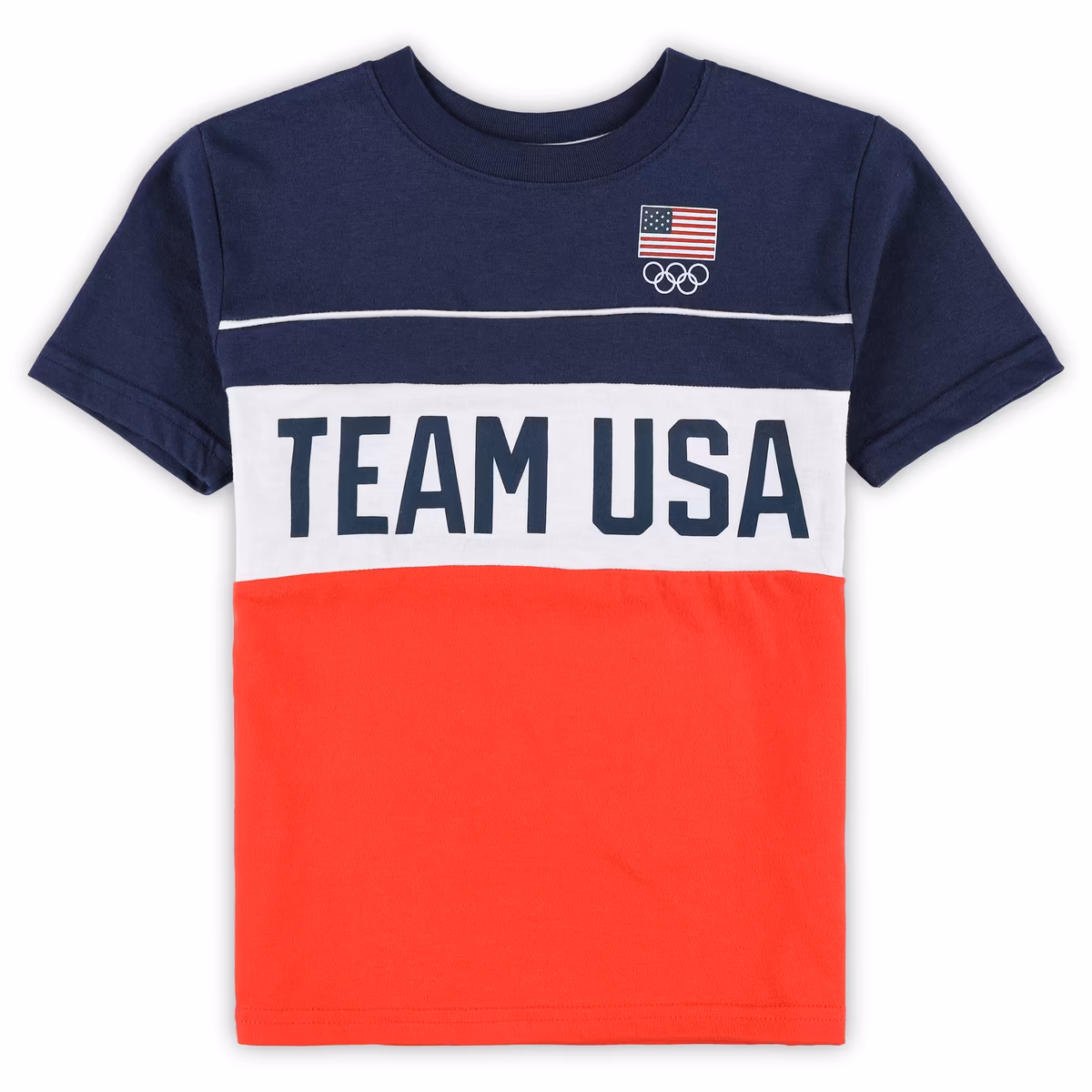 Preschool Navy Team USA Edge Depth T-Shirt