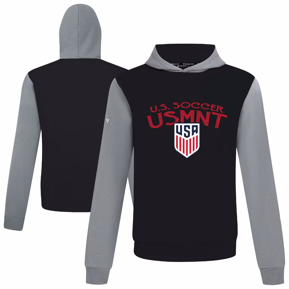 Men's Levelwear Black USMNT Ultimate Mission Pullover Hoodie 3 Men's Levelwear Black USMNT Ultimate Mission Pullover Hoodie