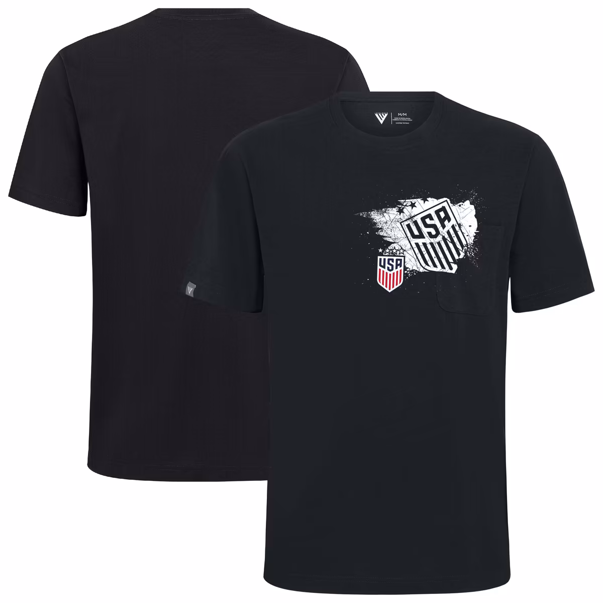 Men's Levelwear Black USWNT Focal Blasted T-Shirt
