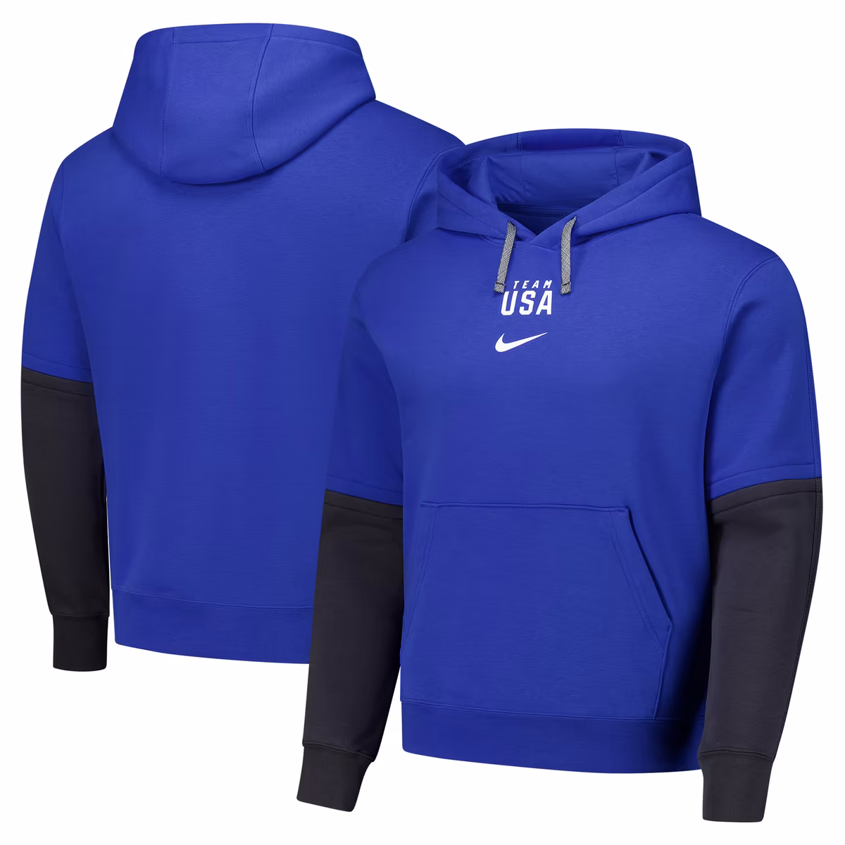 Men's Nike Royal Team USA Club Color Block Pullover Hoodie 6 Men's Nike Royal Team USA Club Color Block Pullover Hoodie