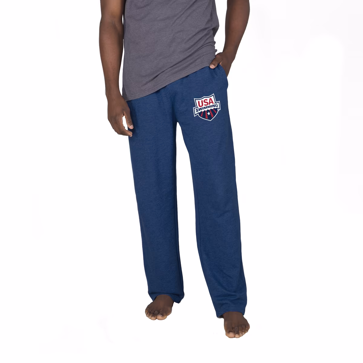 Men's Concepts Sport Navy USA Swimming Mainstream Terry Pants