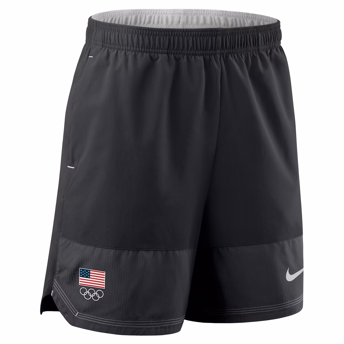 Youth Nike  Black Team USA Dri-FIT Woven Shorts